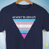 Personalized Pride Triangle: Your Flag, Your Voice T-Shirt